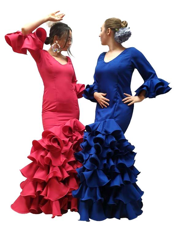 Robes de flamenco Couleurs Unies